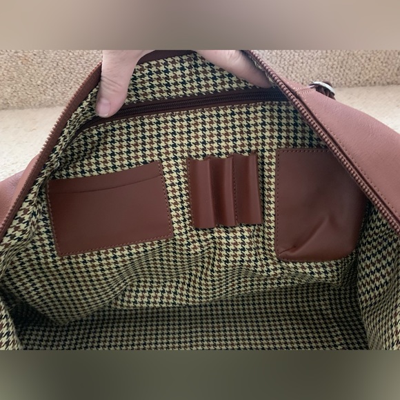 Cutter & Buck Leather 19” Weekender Duffle Bag NWOT - Picture 7 of 9